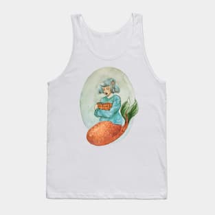 Orange mermaid Tank Top